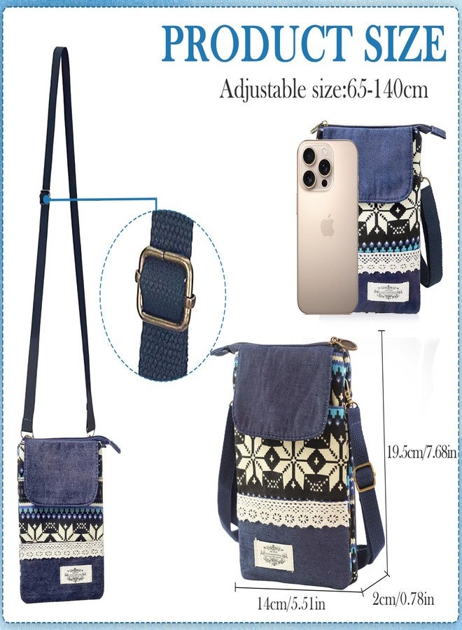 CoolShef Print Mobile Pouch - Canvas Crossbody Bags for Women, Small Sling Bag for Woman Travel Use, Functional Phone Purse with Strap for Daily Use - Image 2